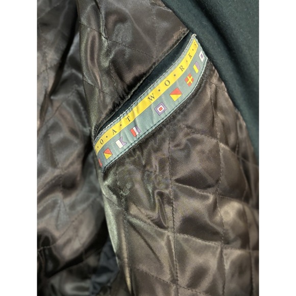 Boatworks Green Wool Jacket | Men's M | Quilted Lined - Picture 6 of 6